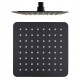 Square Nero Black Twin Shower Set Top Water Inlet